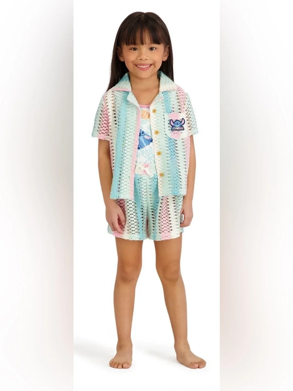 NWT - Disney Toddler Girl’s Stitch Resort Swim Set